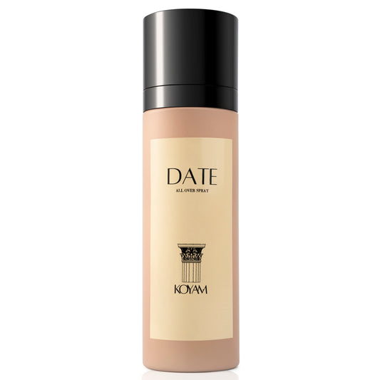 Koyam All Over Spray luxury body fragrance with jasmine, orange blossom, musk, amber, patchouli and cashmeran notes