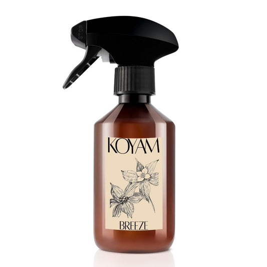 Koyam Breeze Fine Spray 300ml Luxury Fragrance with Elderflower, Orris, Muscone, Vetiver and Ambroxan