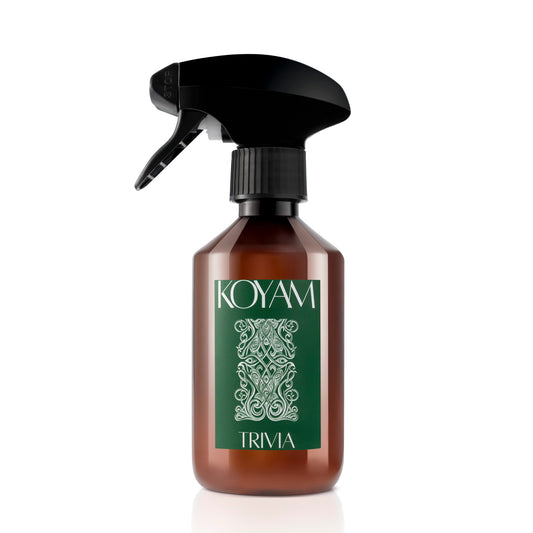 Koyam Trivia Fine Spray 300ml Luxury Fragrance with Basil, Timur Pepper, Vetiver, Ambroxan and Dry Woods